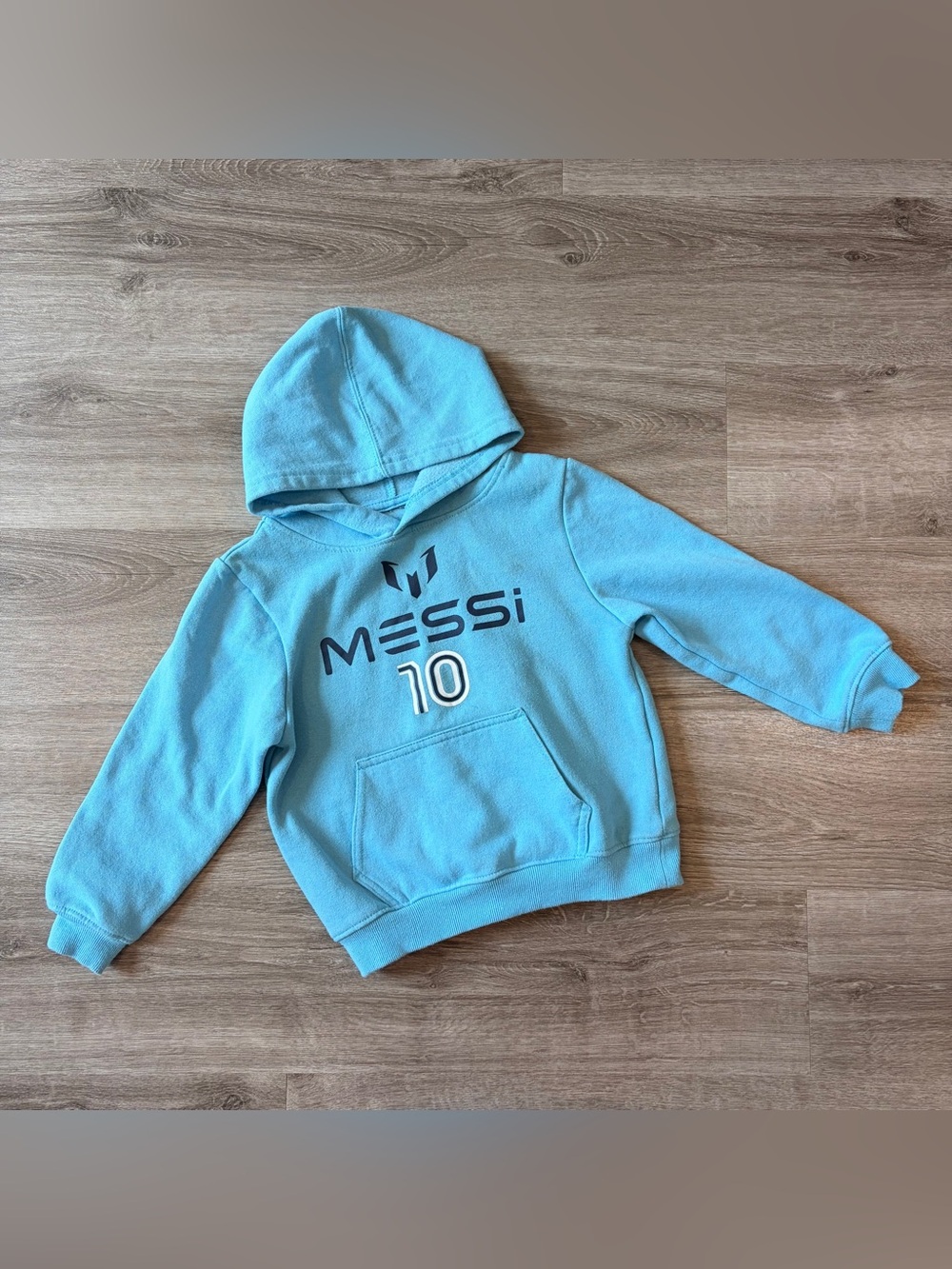 Messi boys blue soccer hoodie